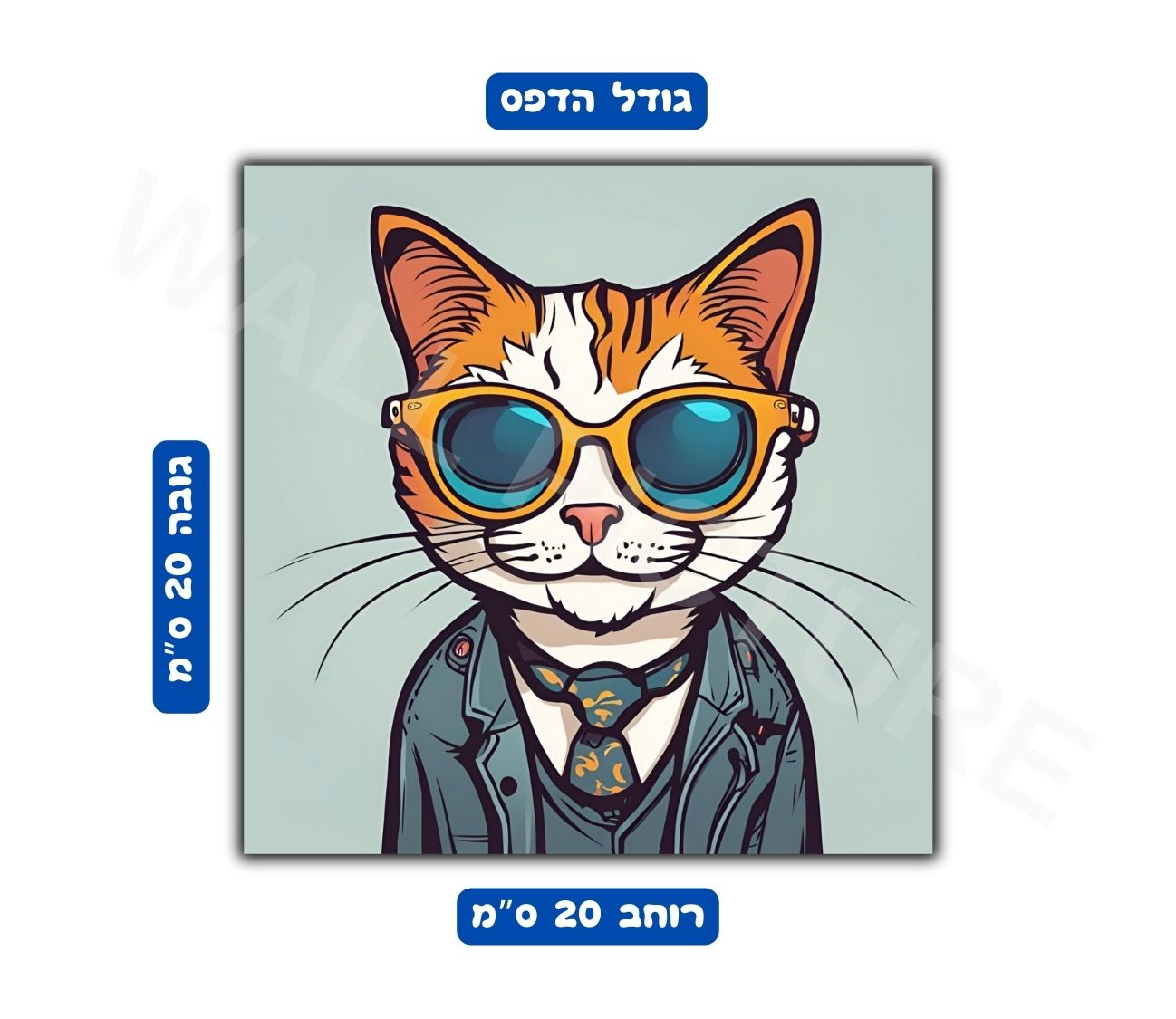 פוסטר גודל 20x20 ס"מ 