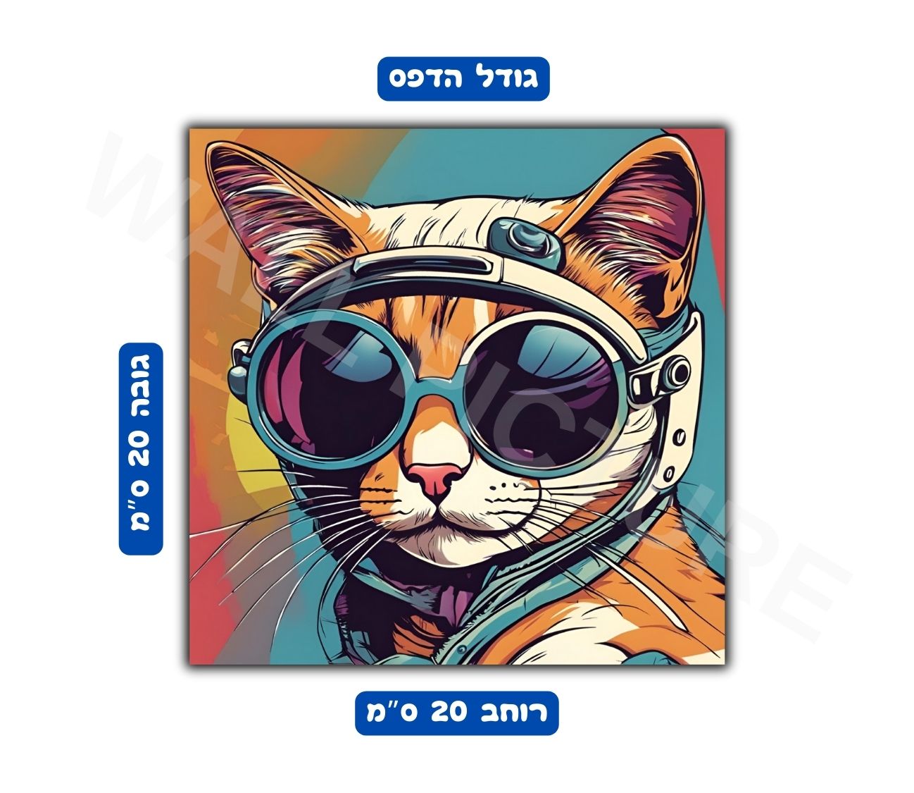 פוסטר גודל 20x20 ס"מ 