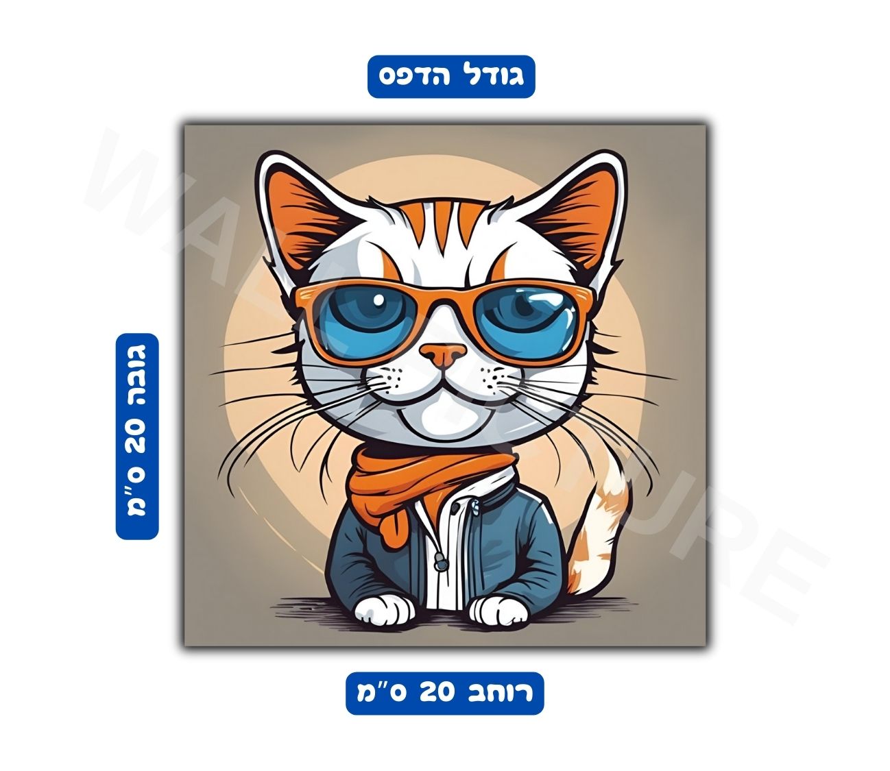 פוסטר גודל 20x20 ס"מ 