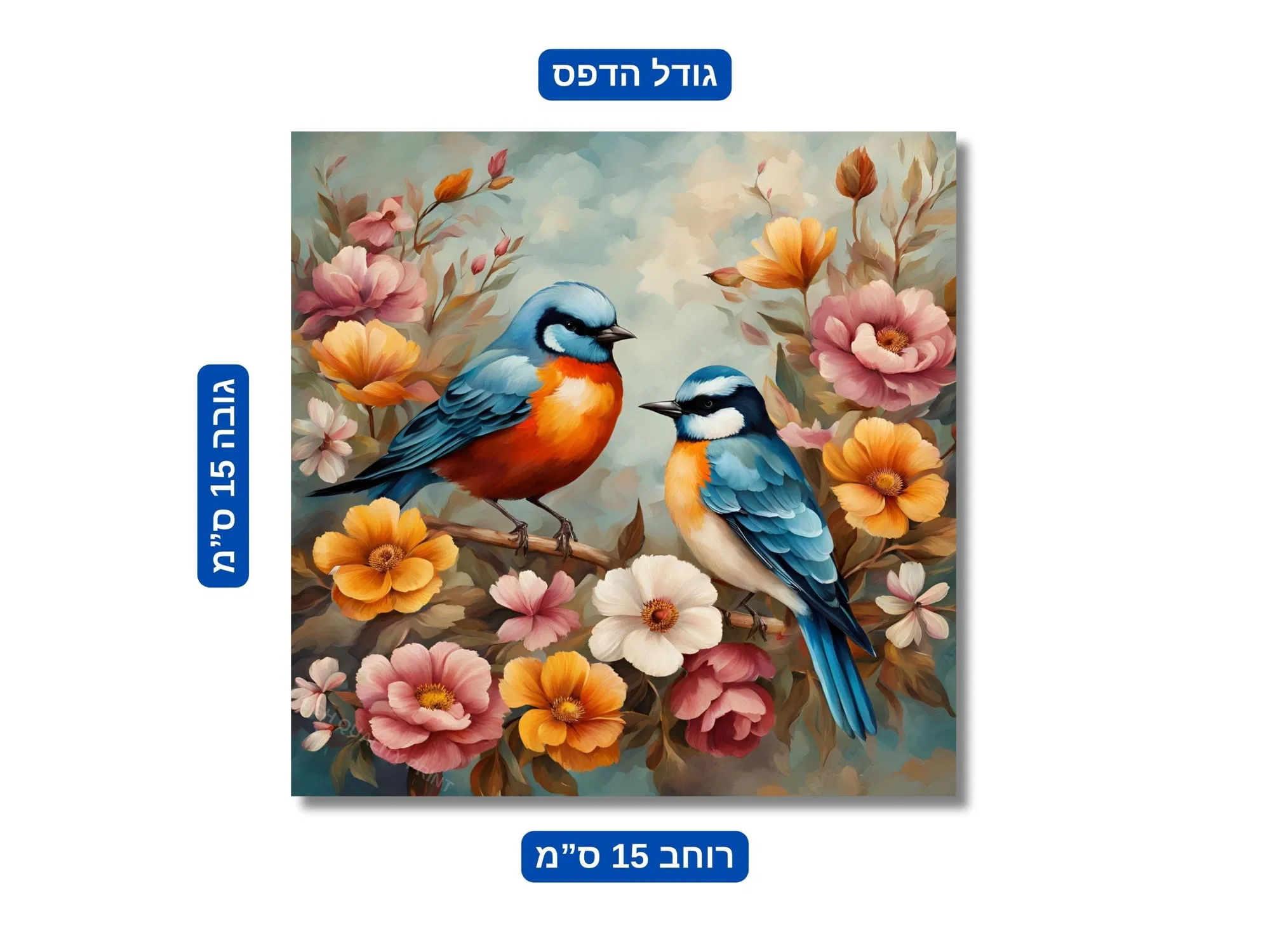 פוסטר גודל 15x15 ס"מ 