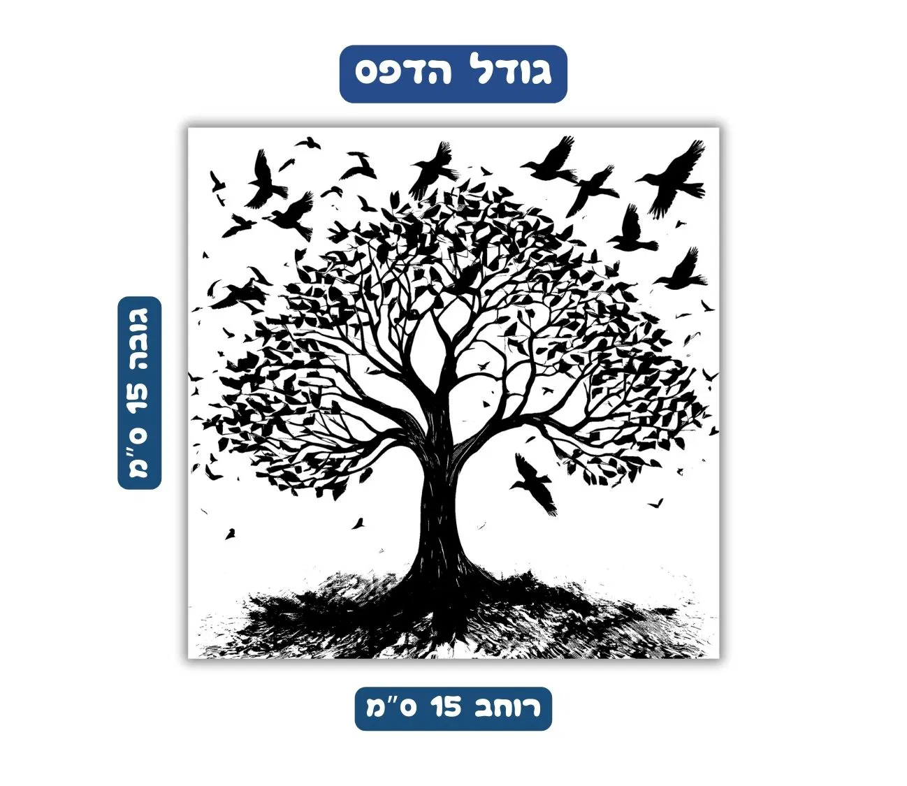 הדפס גודל 15x15 ס"מ 