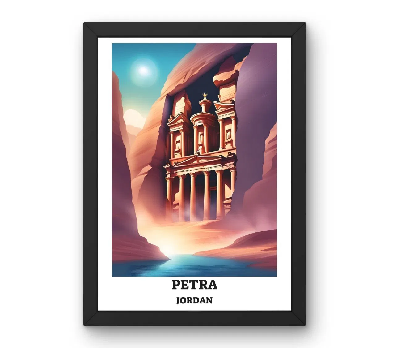 תמנוה נפלאה לתליה על הקיר פטרה ירדן