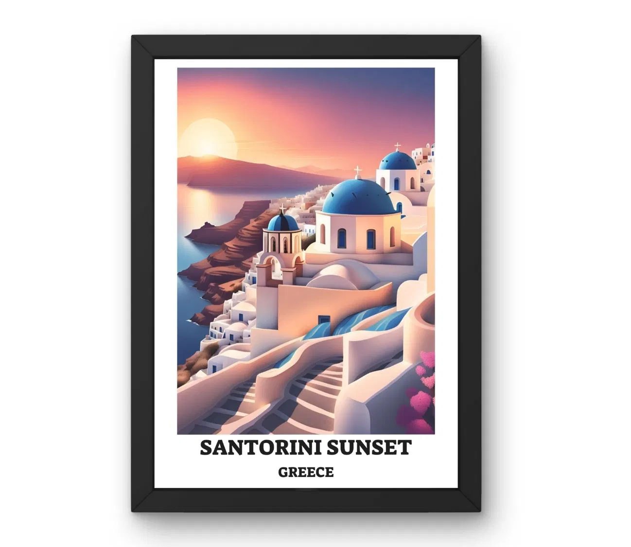 תמונת קיר מקסימה שקיעה סנטוריני יוון