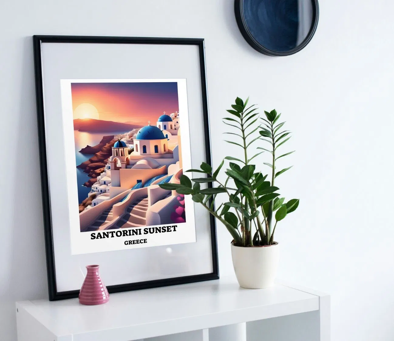 תמונה נפלאה שקיעה סנטוריני יוון