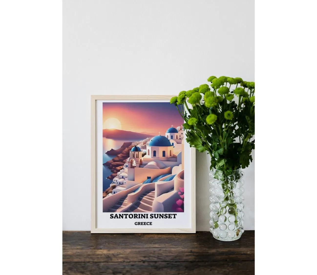 תמונה להניח במקומות מקסימים בבית שקיעה סנטוריני יוון