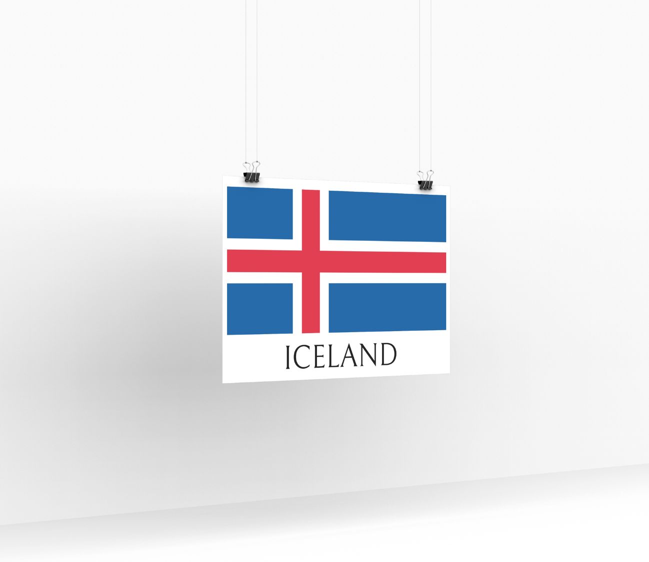 פוסטר דגל איסלנד
