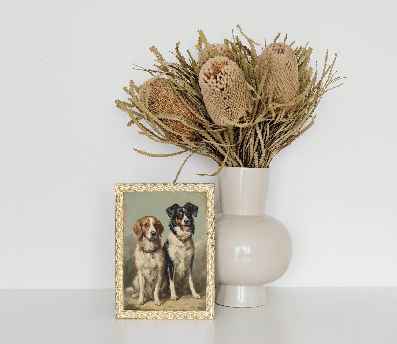 יצירת אמנות שתכבוש כל חובב כלבים – הדפס כלבים וינטג