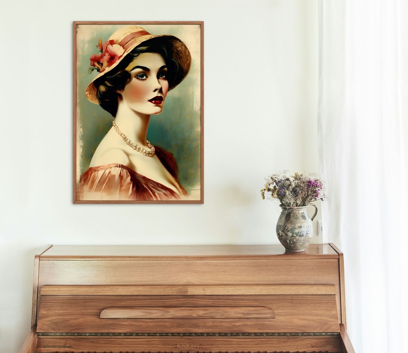 תמונת קיר יצירת אמנות בסגנון ישן–חדש – מושלם לעיצוב חלל יוקרתי