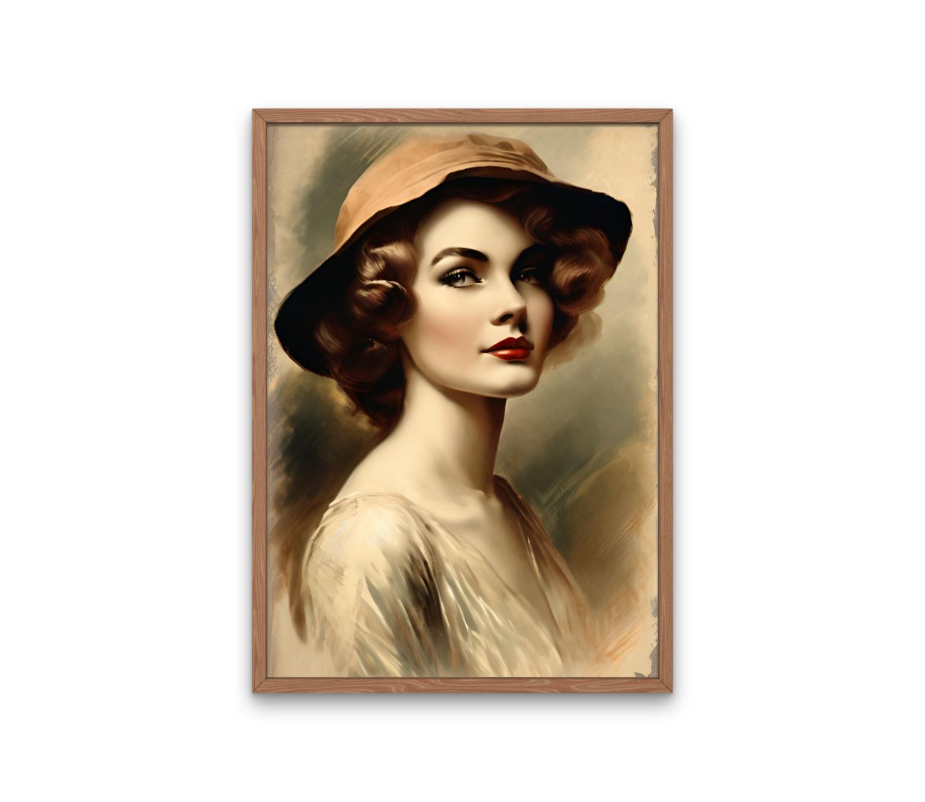 הדפס תמונה קלאסית למסגור – דיוקן נשי בעיצוב נצחי