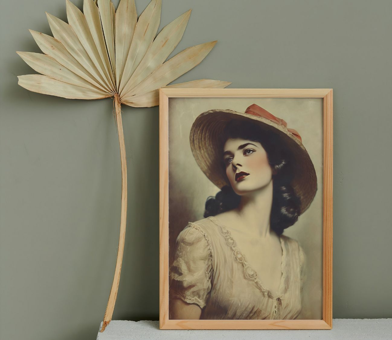 פוסטר וינטג’ נשי – הדפס אמנות קלאסי בסגנון רטרו עם דיוקן נשי אלגנטי. מושלם לעיצוב הבית, המשרד או כמתנה ייחודית לאוהבי אמנות וינטג’.