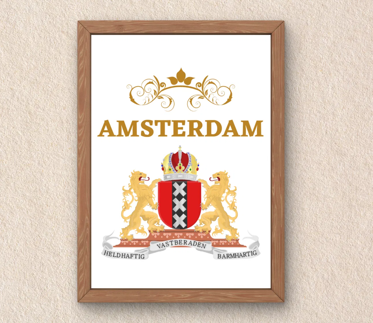 סמל העיר אמסטרדם – עיצוב שמוסיף אופי לכל חדר