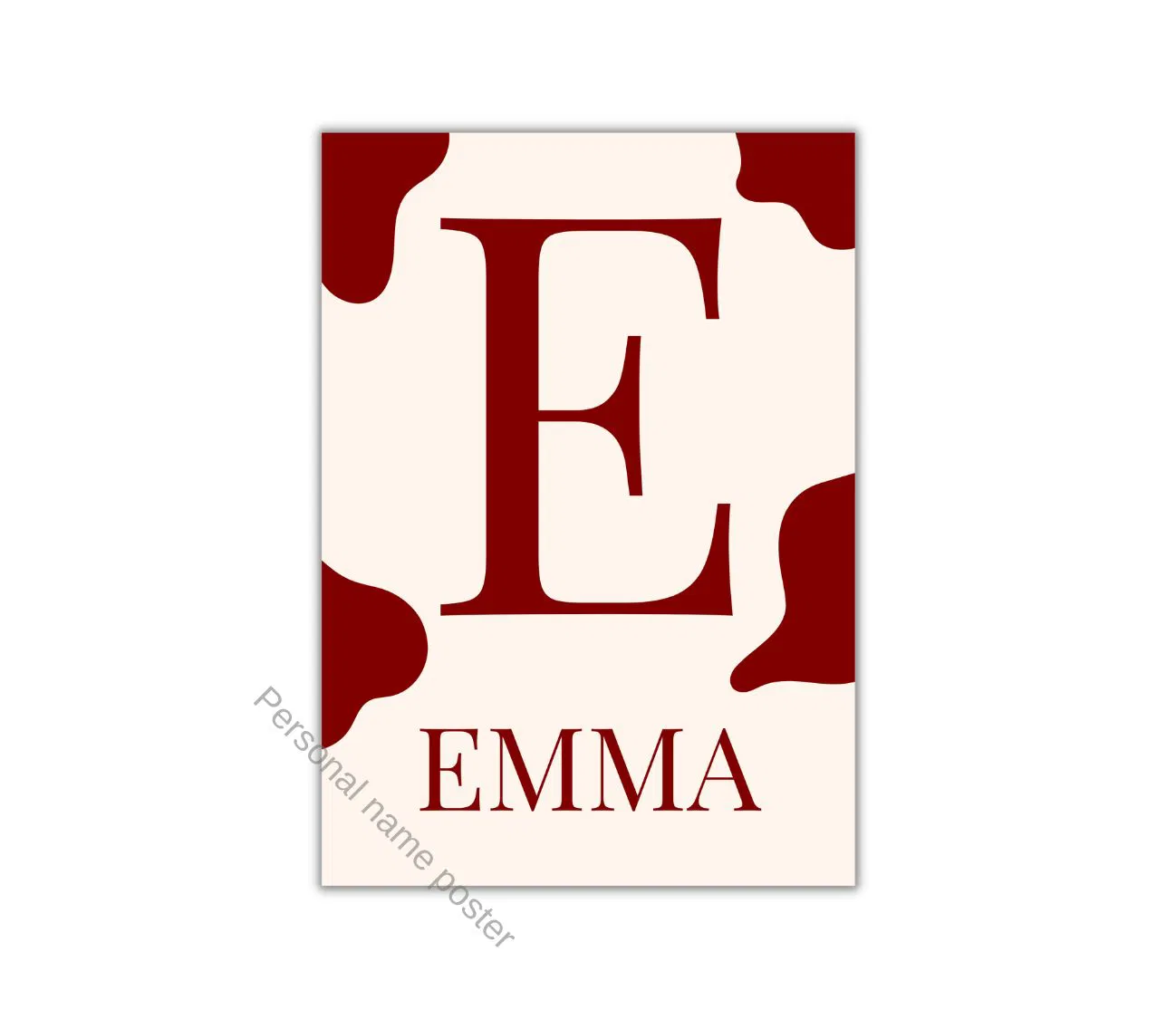 פוסטר עם שם אישי – מתנה מושלמת בעיצוב אומנותי