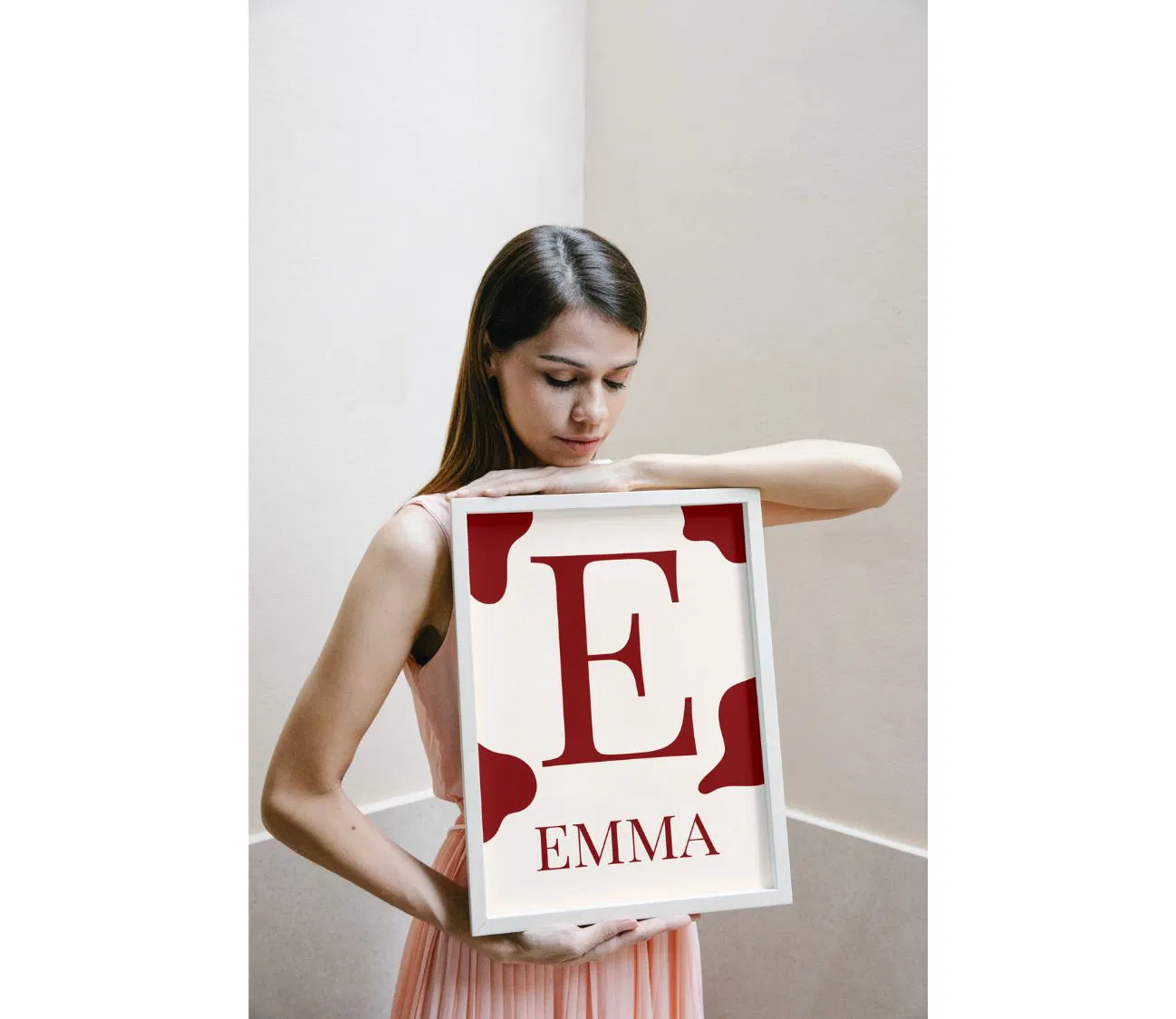 עיצוב אישי שמשדר סטייל – פוסטר אבסטרקט בורדו