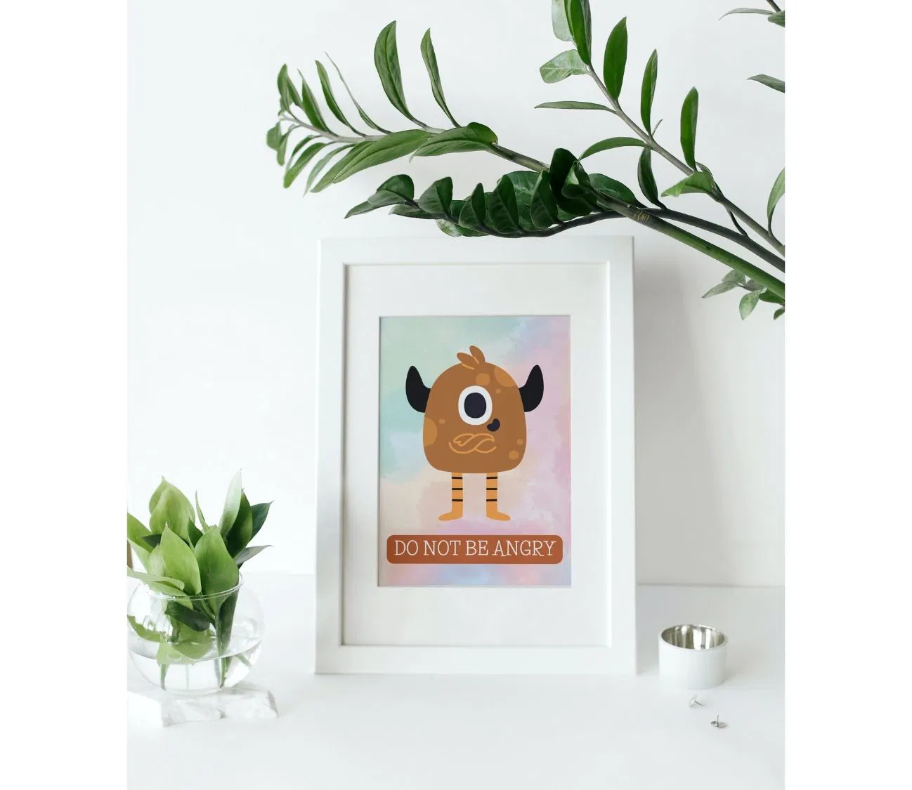 השראה יומיומית לילדים – ‘Do Not Be Angry’ על הקיר