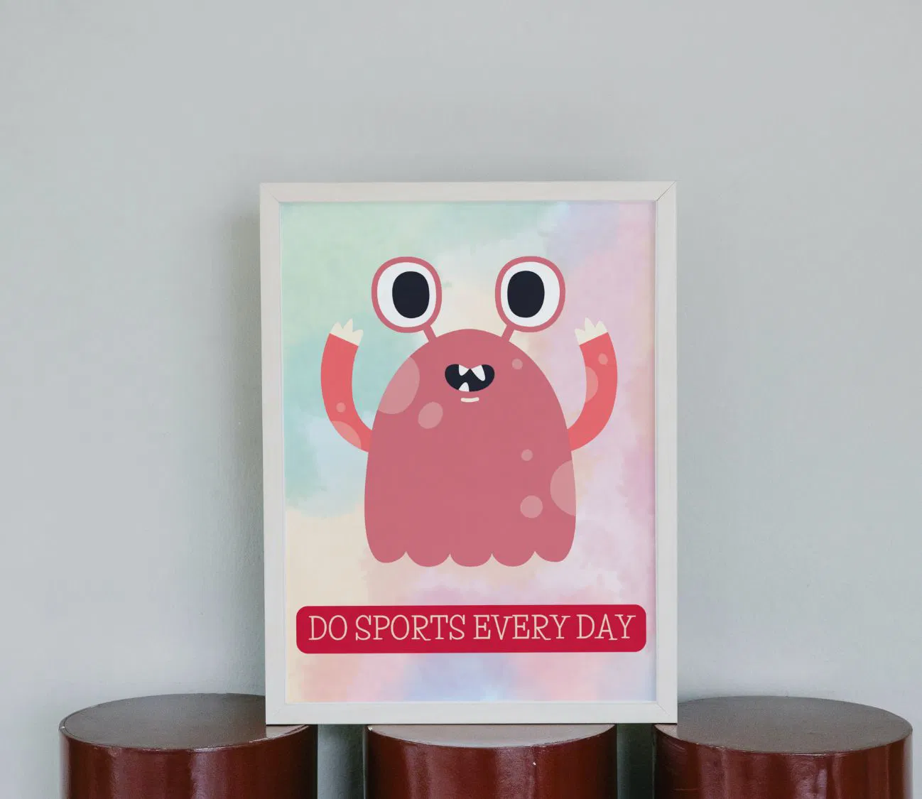 תנועה וכיף בכל יום – פוסטר ‘Do Sports Every Day’ לחדר הילדים!