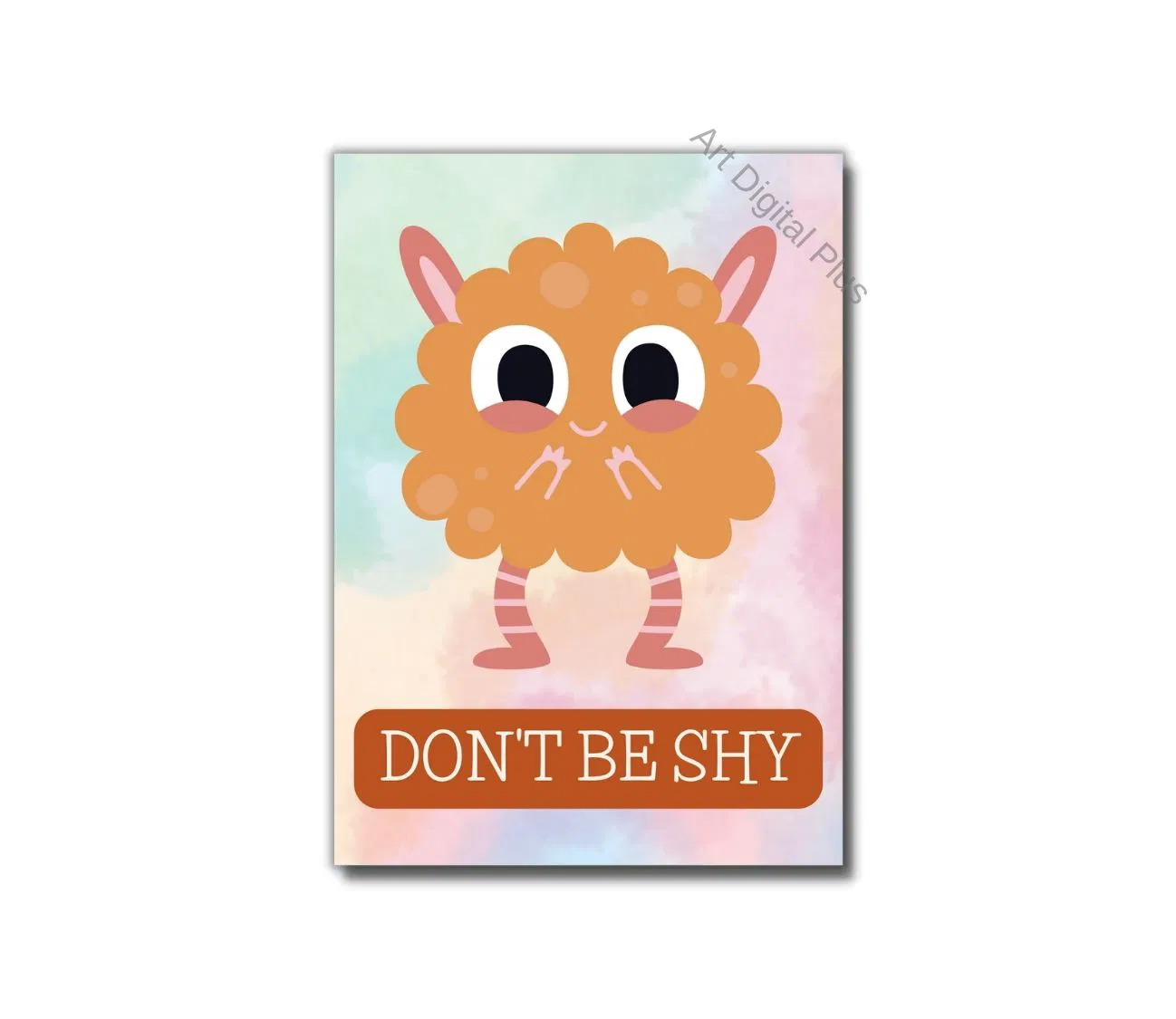 מתנה מחזקת לחדר הילדים – פוסטר "אל תהיה ביישן"