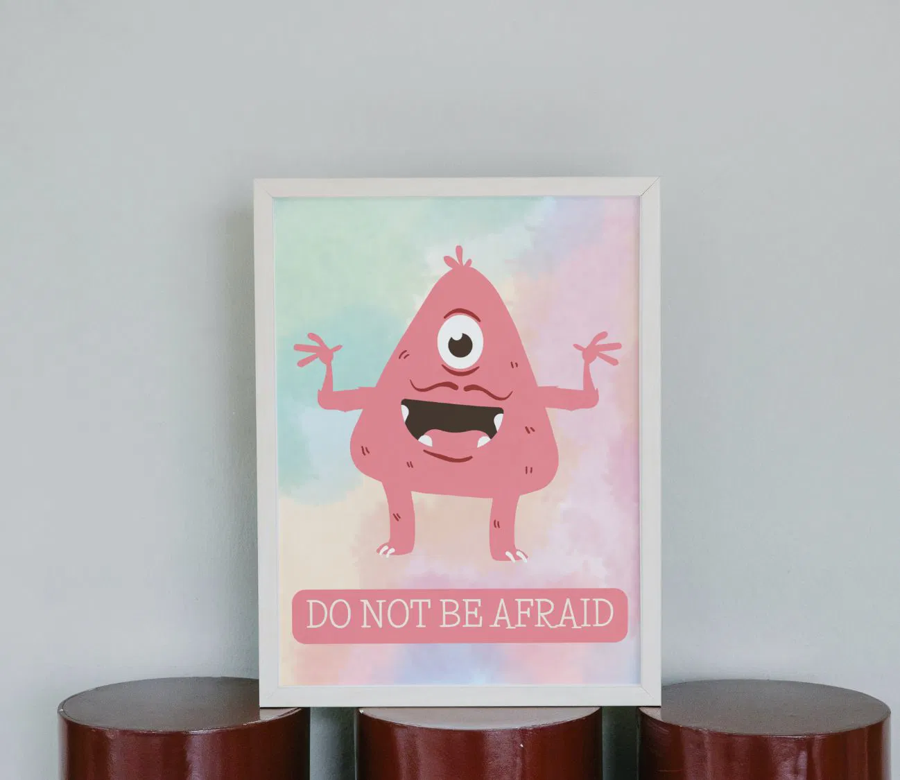 פוסטר השראה לחדר הילדים – אל תפחד, תאמין בעצמך