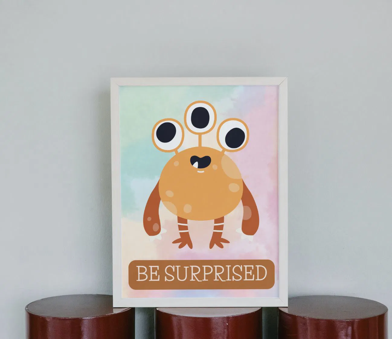 פוסטר השראה צבעוני לחדר ילדים – תהיה מופתע כל יום