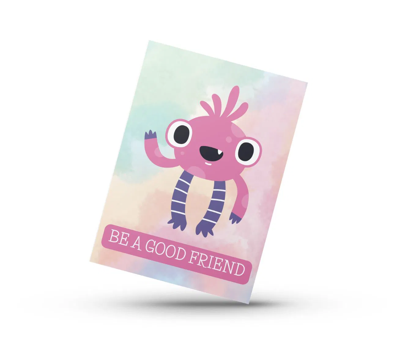 אומנות קיר עם ערך חינוכי – Be a Good Friend