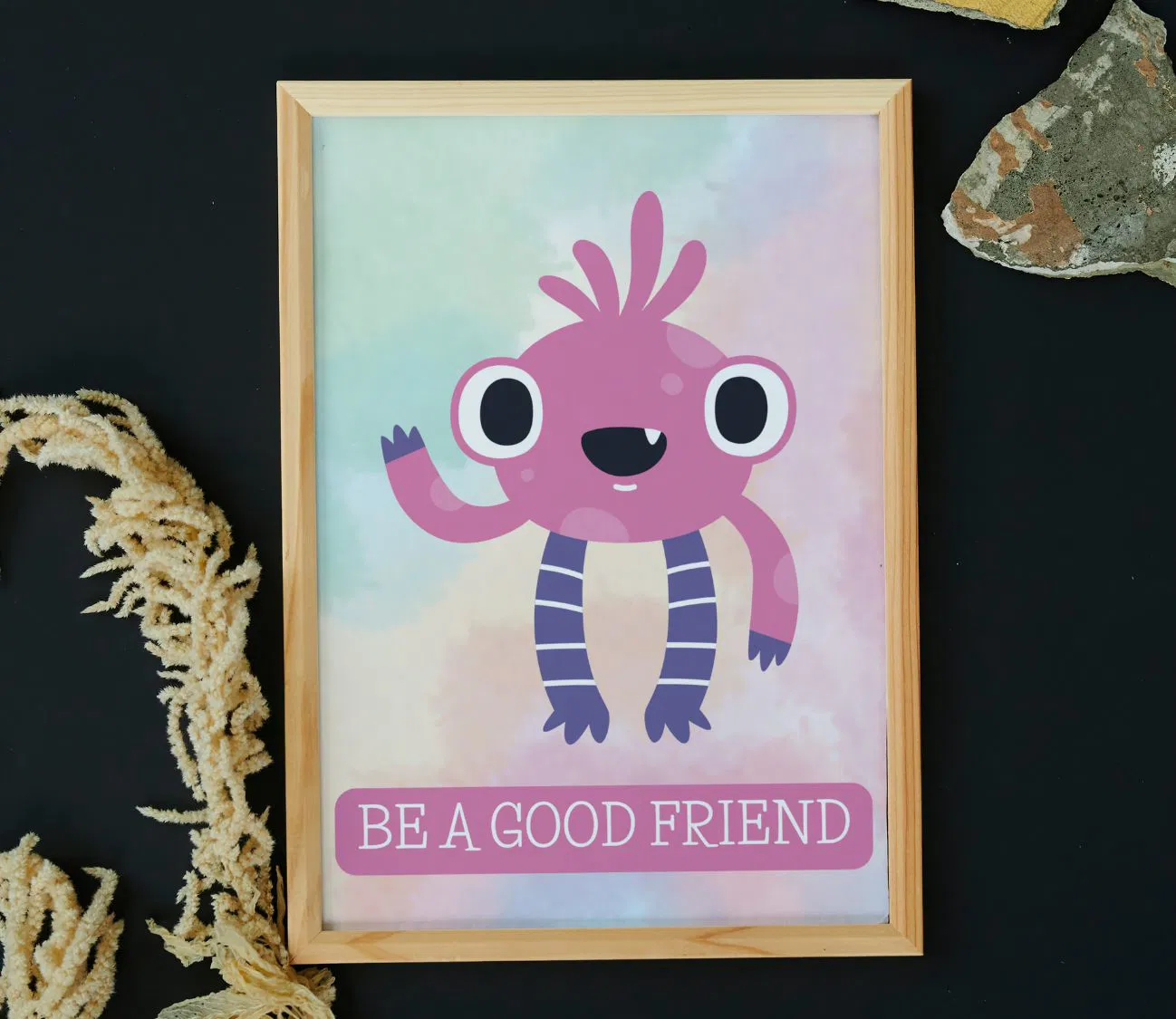 עיצוב מקסים לחדר הילדים – Be a Good Friend and Kind