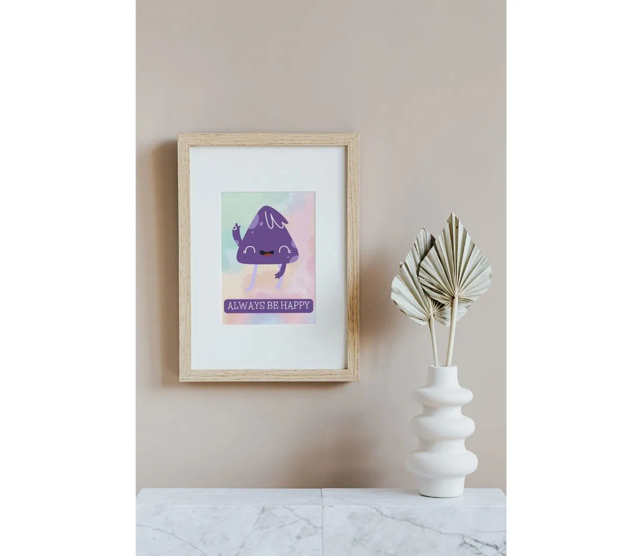 פוסטר השראה ייחודי – תמיד תהיה שמח, בכל מצב