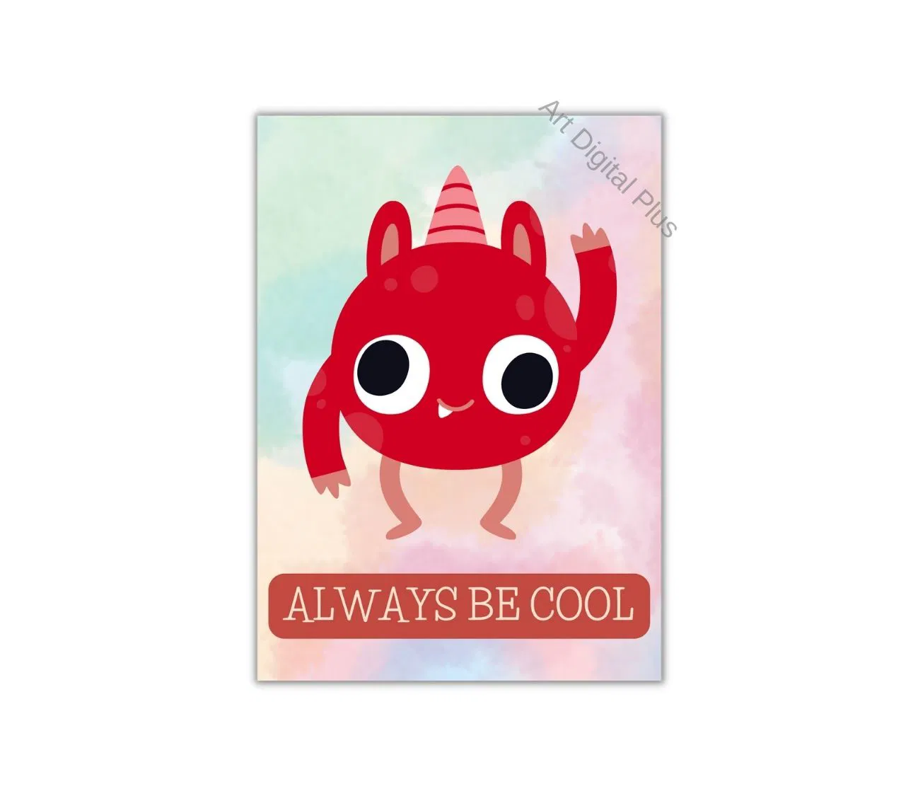 פוסטר עיצובי עם מסר מעצים – להיות מגניב בכל מצב