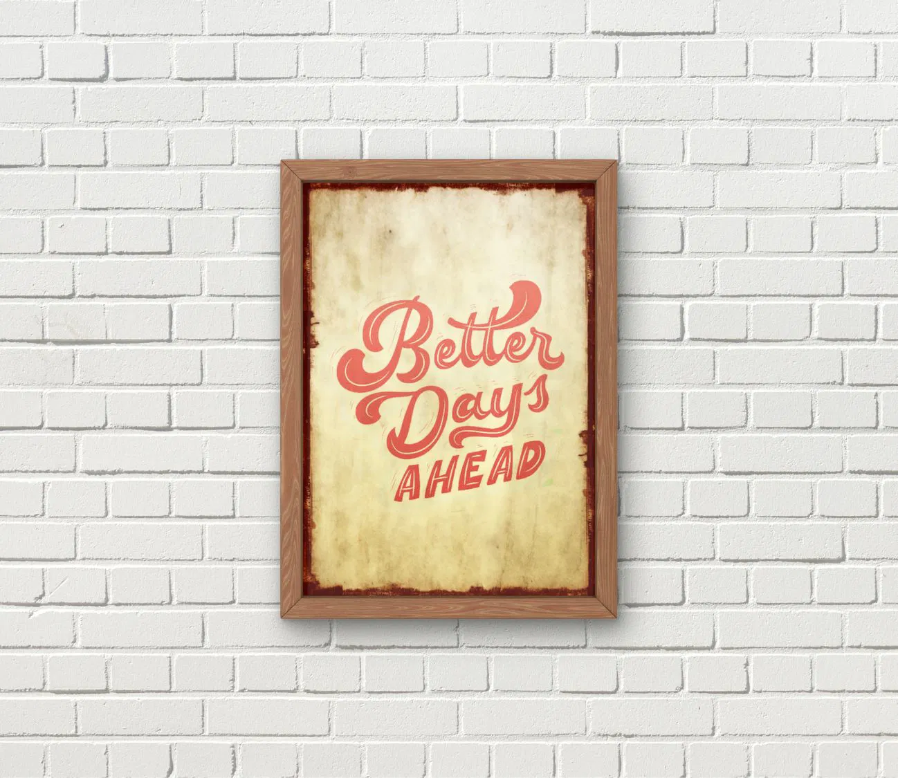 יצירת קיר עם מסר חיובי לחיים