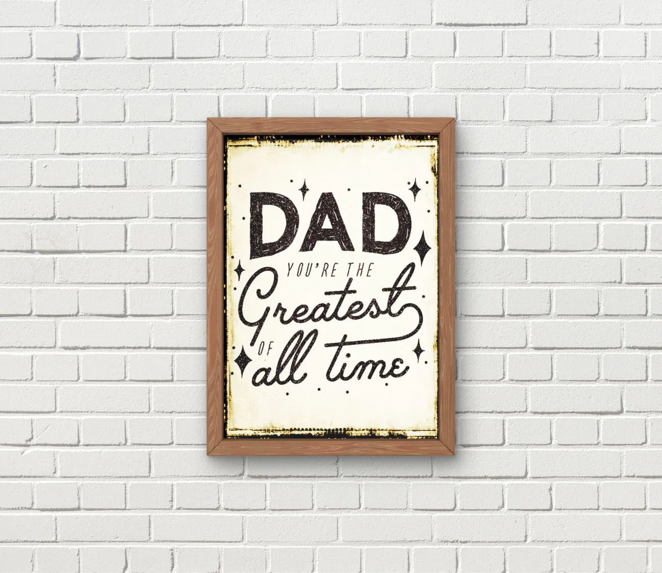 יצירת קיר עם מסר אישי ומרגש לכל אבא