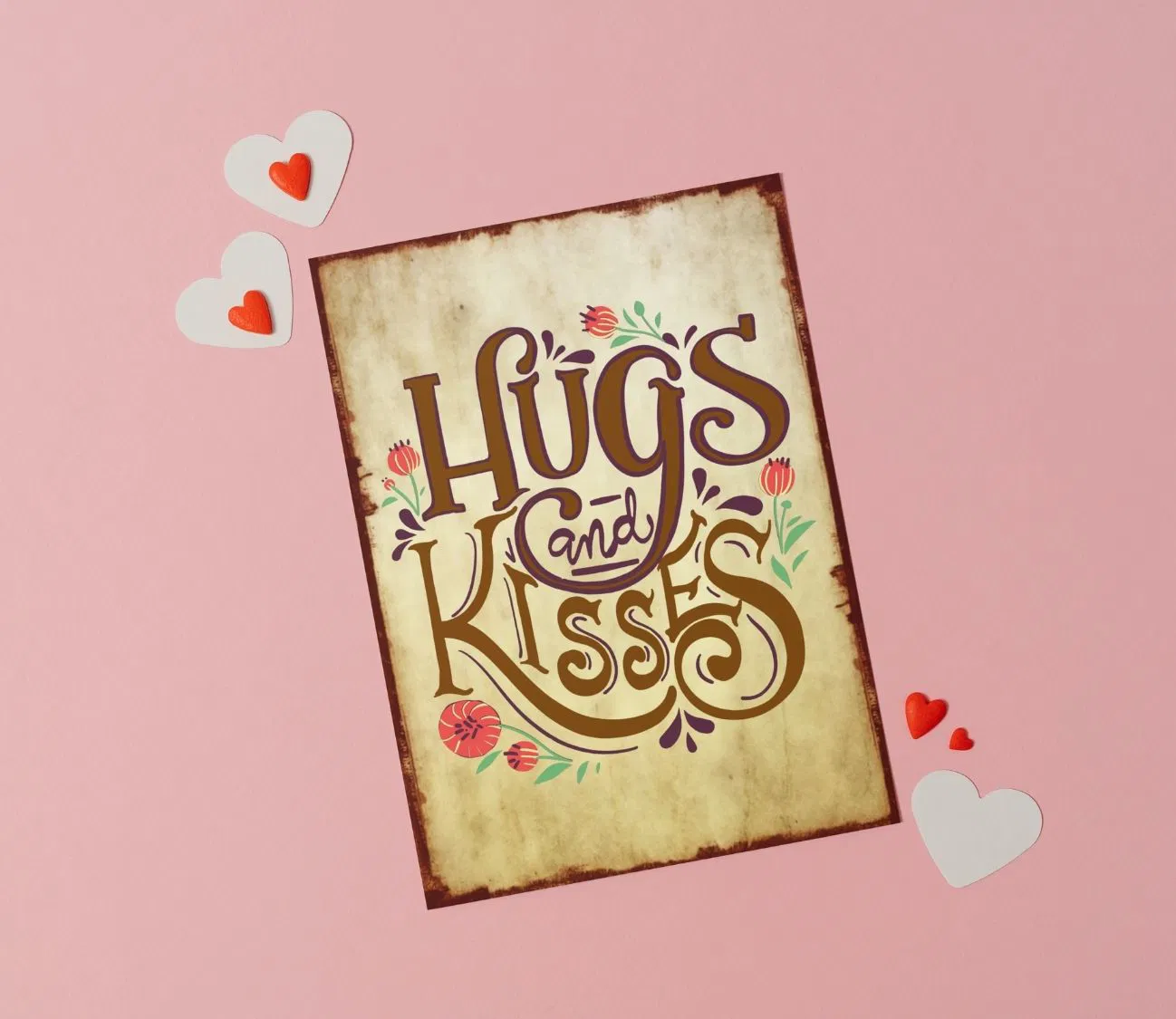 Hugs and Kisses – מסר מתוק ומעוצב לבית