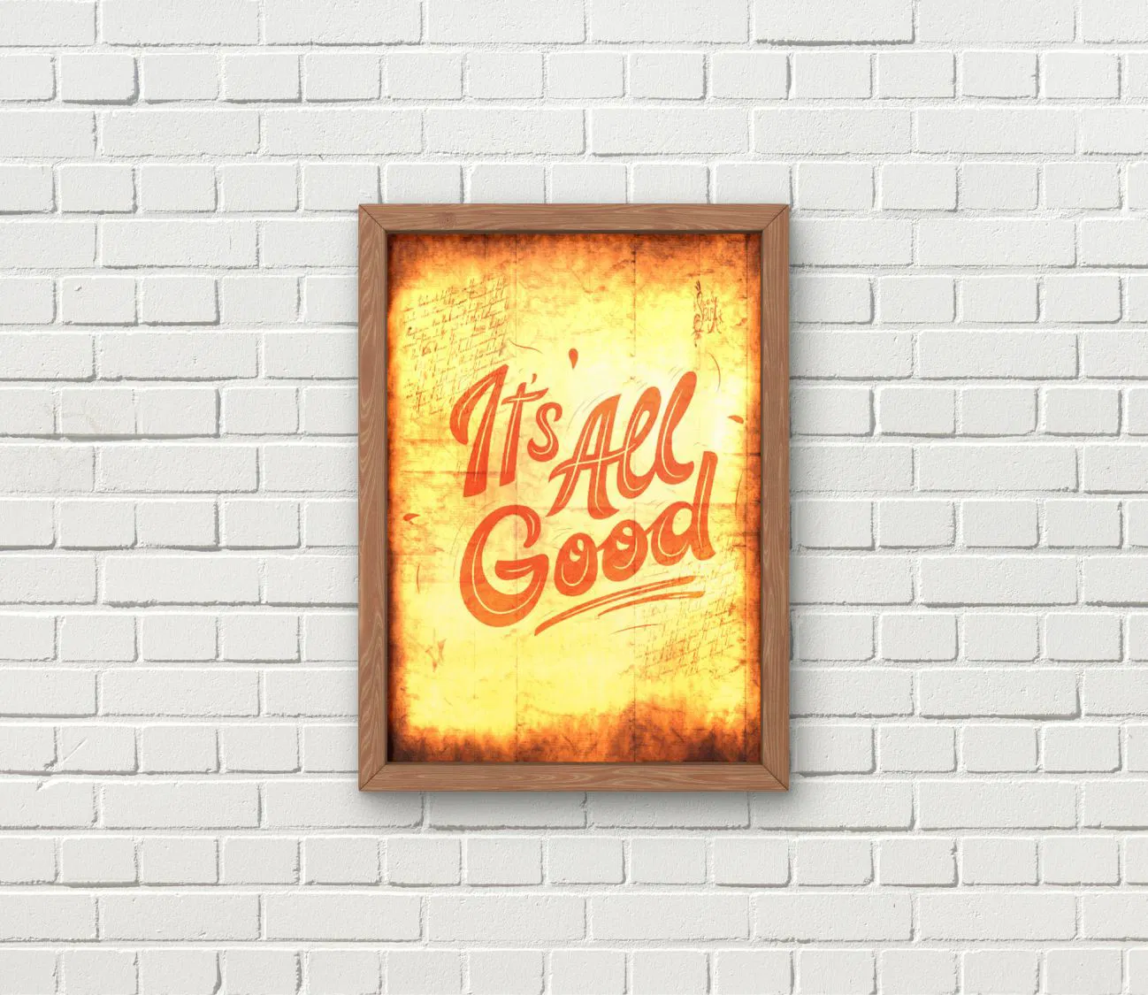 יצירת קיר עם מסר חיובי ומעודד