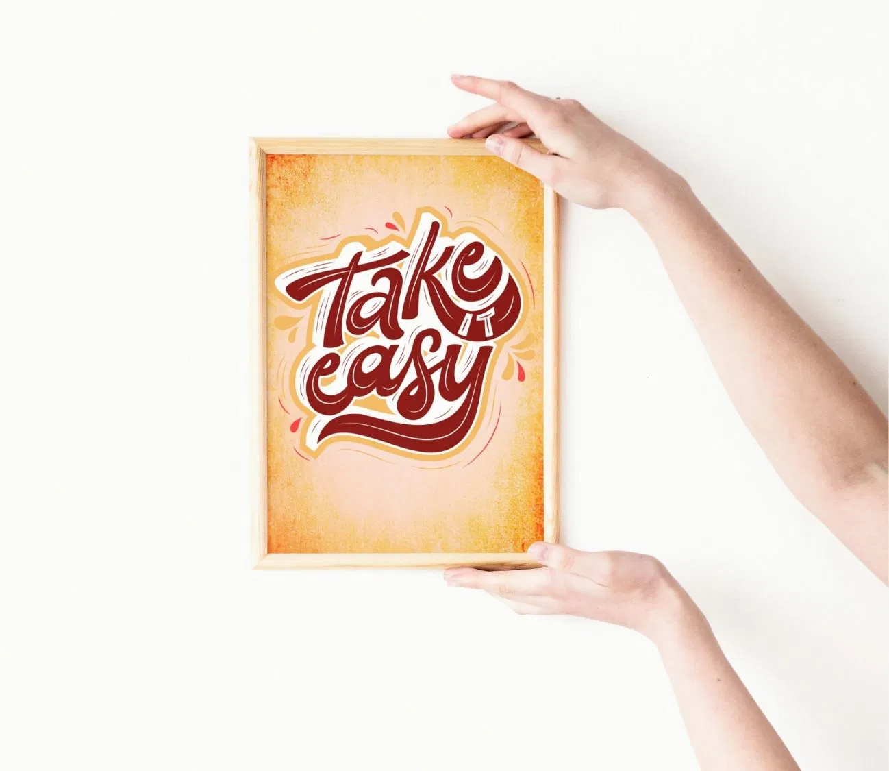פוסטר רטרו מלא שלווה – TAKE IT EASY