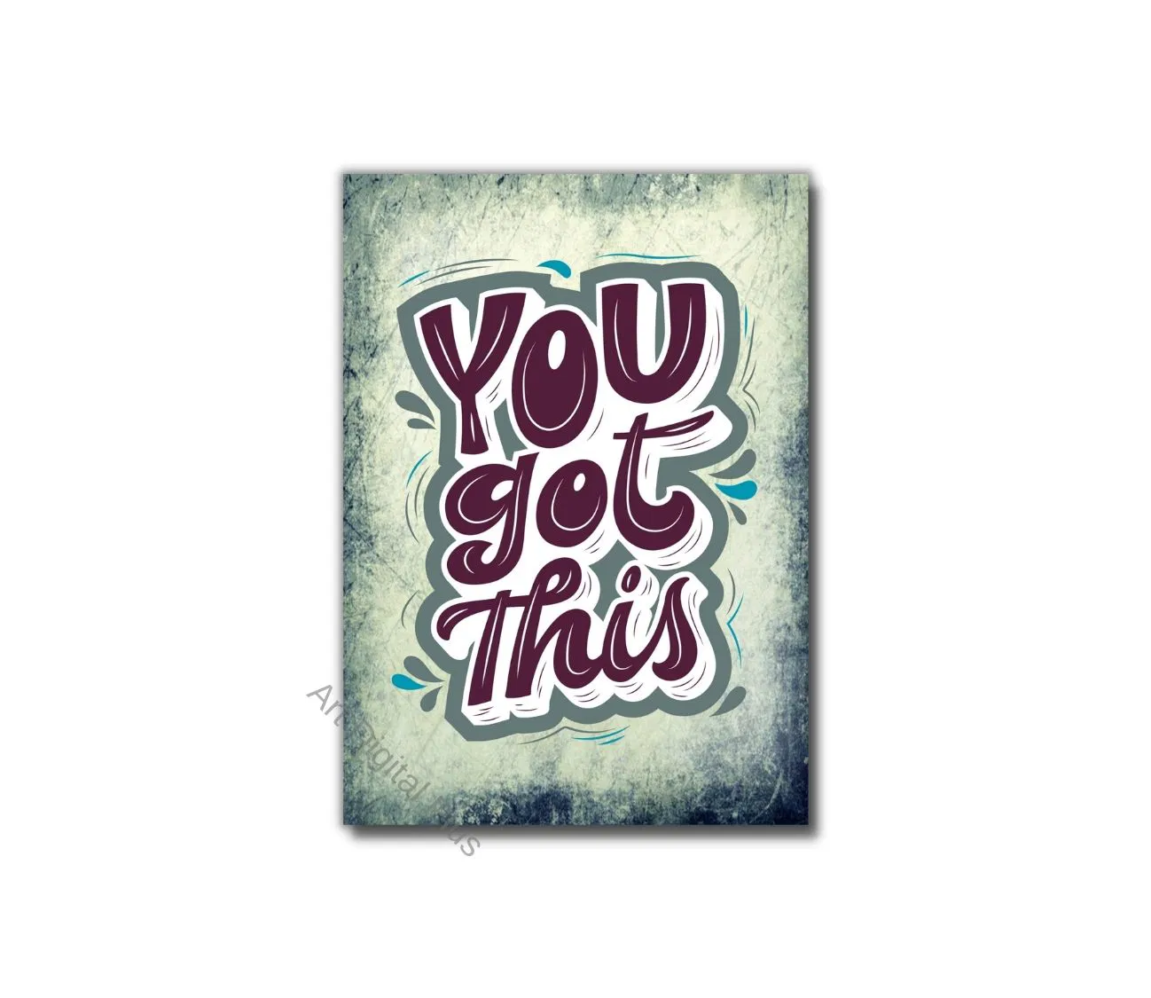 הכוח בידיים שלך – פוסטר השראה בעיצוב וינטג'