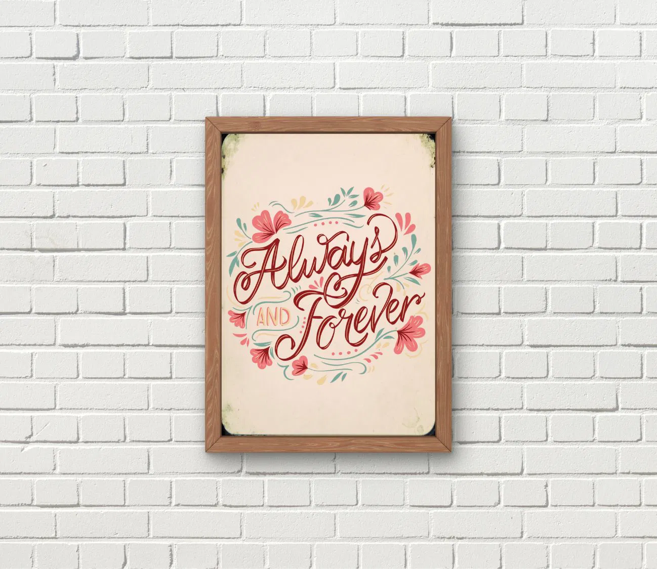 ALWAYS AND FOREVER – פוסטר שמעביר רגש בנגיעה אחת