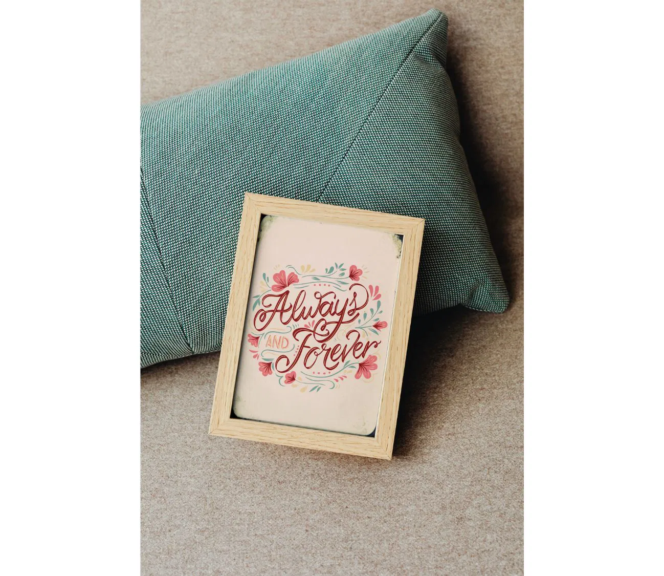 תמונת קיר דקורטיבית עם מסר נצחי