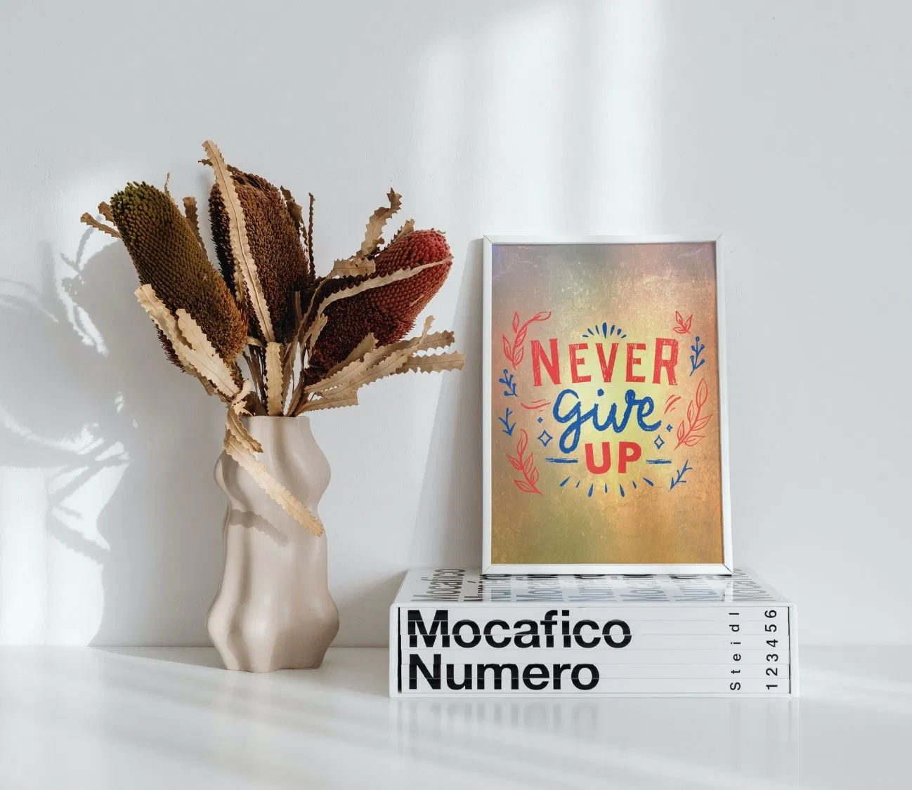 פוסטר מעוצב בסגנון רטרו – מסר שלא שוכחים