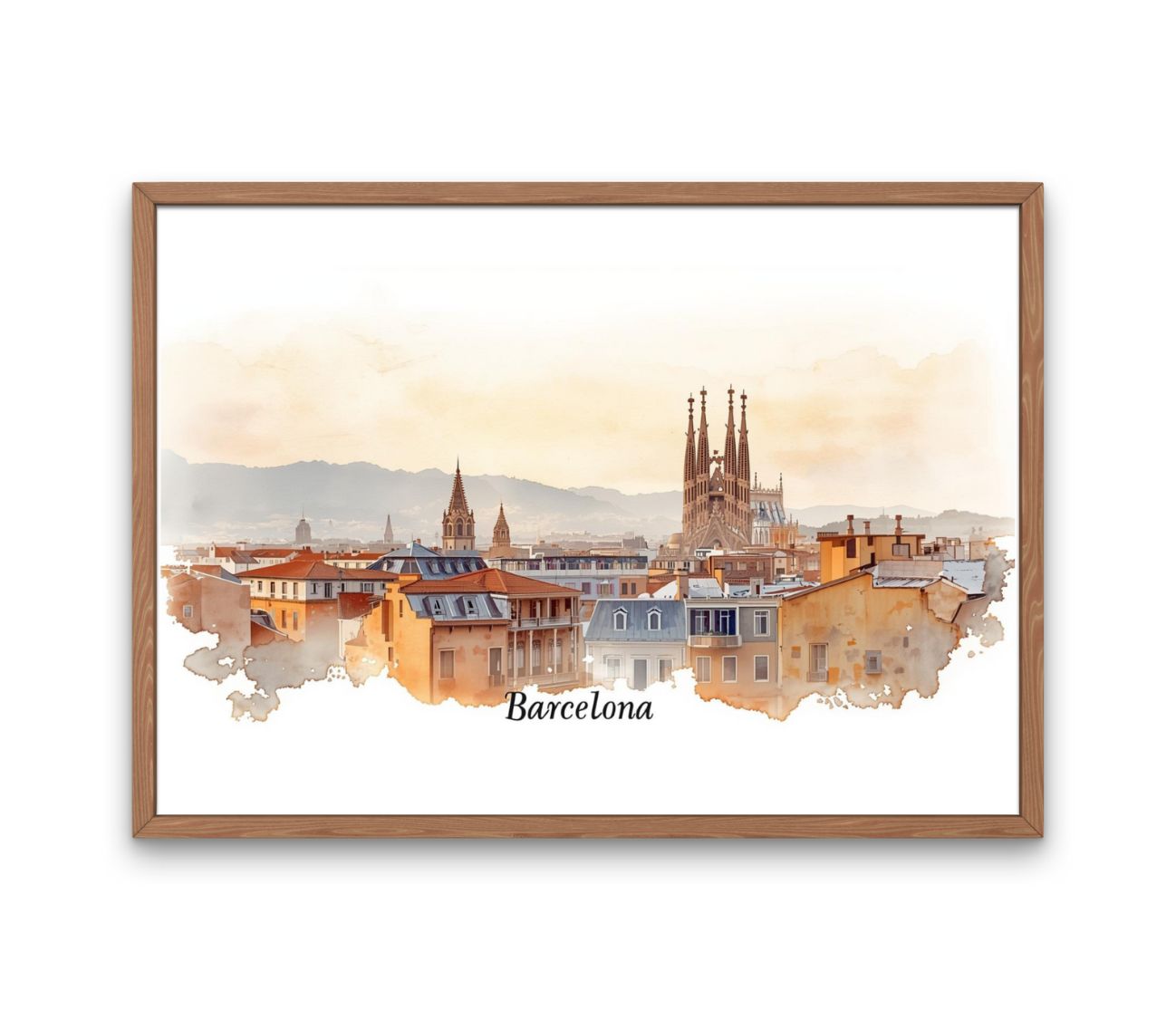 להכניס את ברצלונה הביתה – איור קיר מעוצב