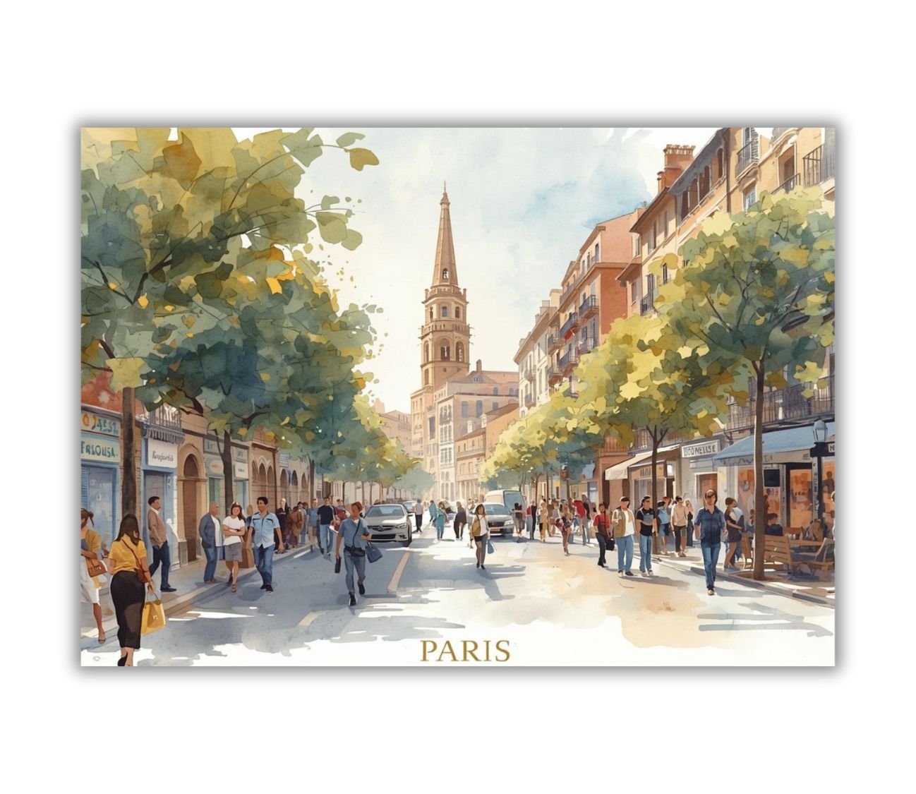 אהבה על הקיר – פוסטר פריז רומנטי