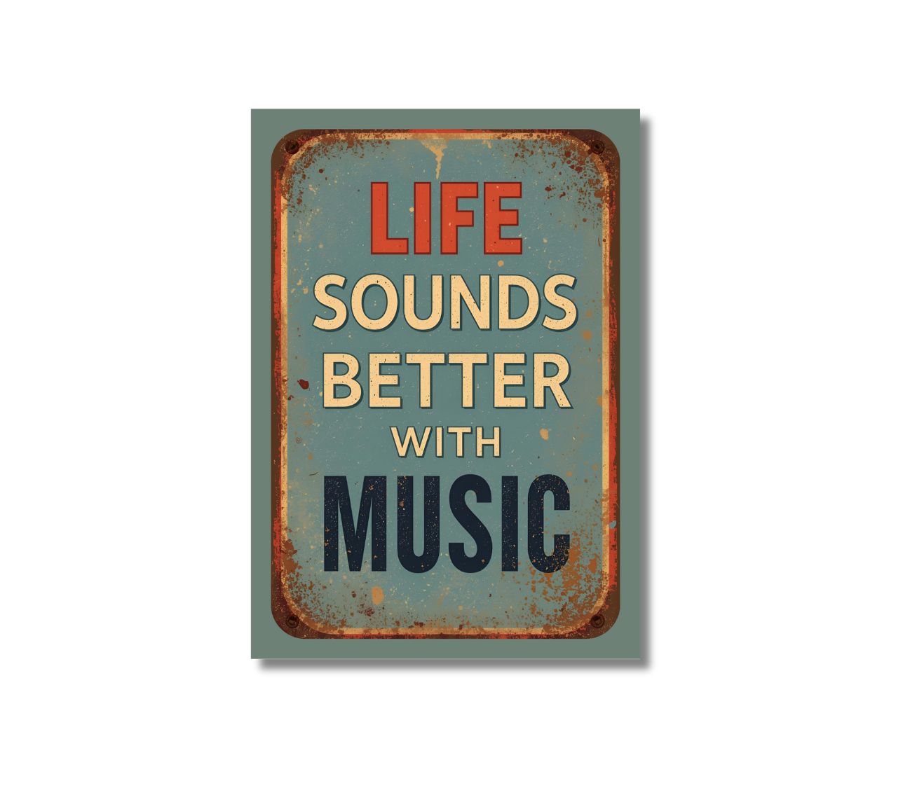 פוסטר מוזיקה לעיצוב הבית