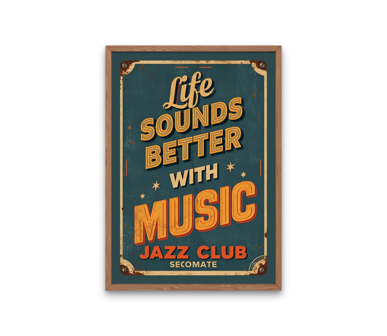 מוזיקה בקצב החיים – פוסטר ג’ז בעיצוב וינטג