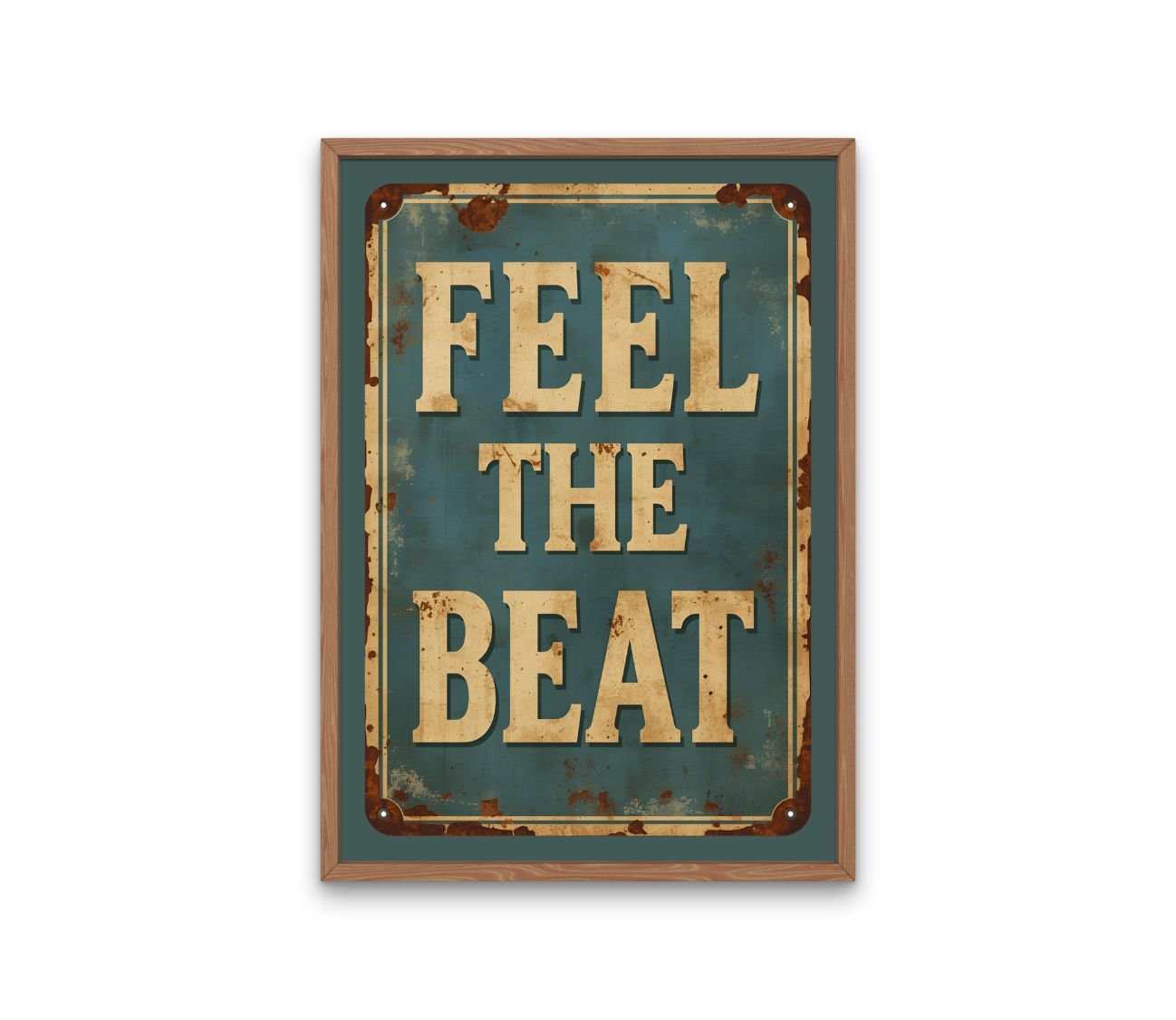 הרגישו את הקצב עם FEEL THE BEAT – פוסטר מלא חיים שגורם למוזיקה להישמע גם על הקיר.