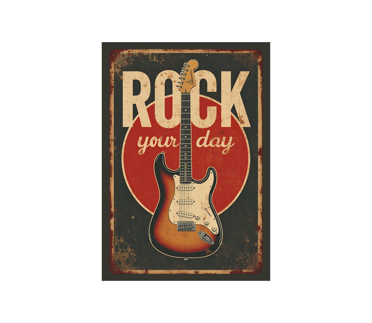 פוסטר תלוי על הקיר, מעורר השראה בכל שעה