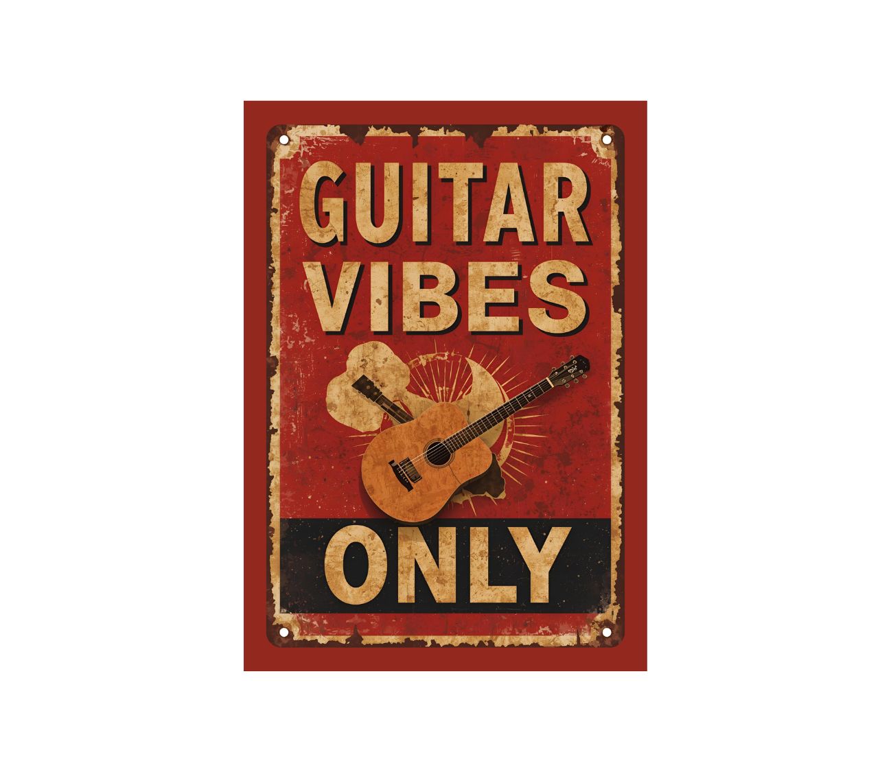 פוסטר חיי את הוייבים, חיי את הגיטרה