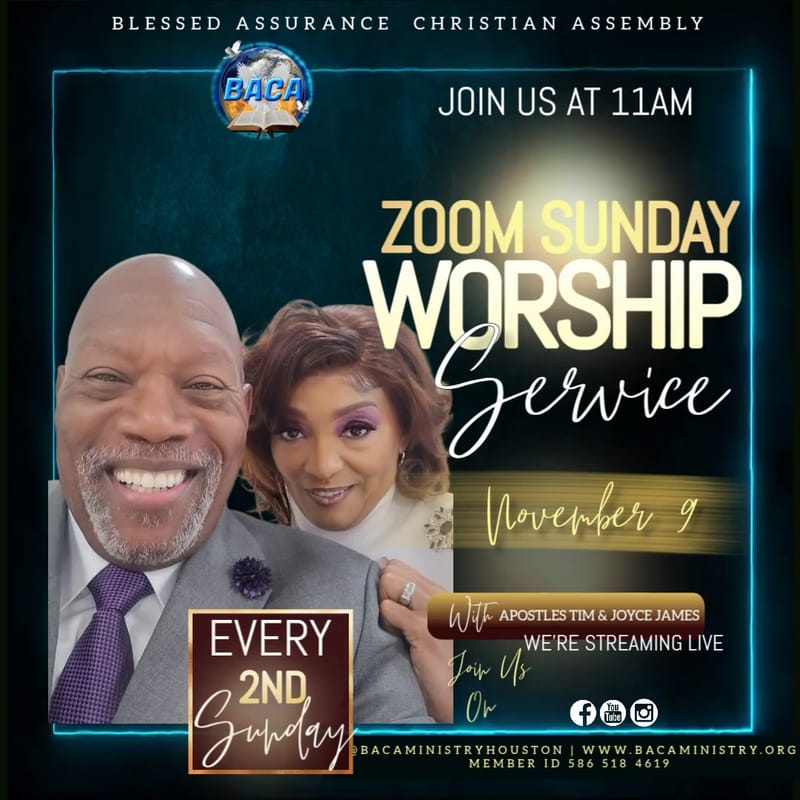 ZOOM SUNDAY WORSHIP SERVICE
