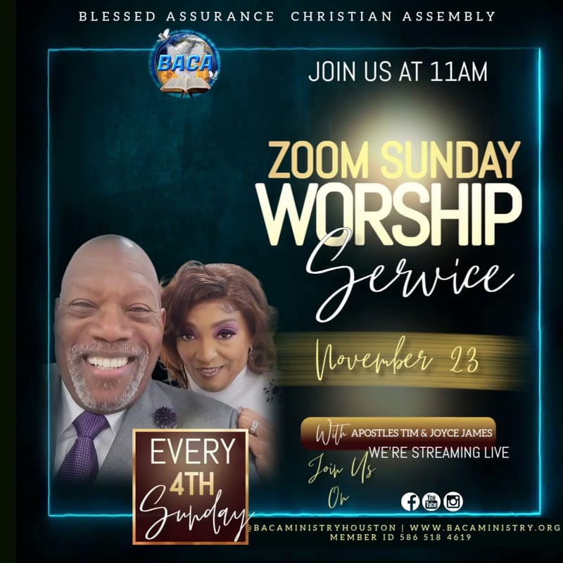 ZOOM SUNDAY WORSHIP SERVICE