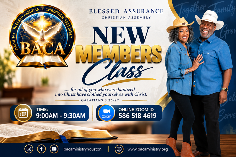 NEW MEMBERS CLASS