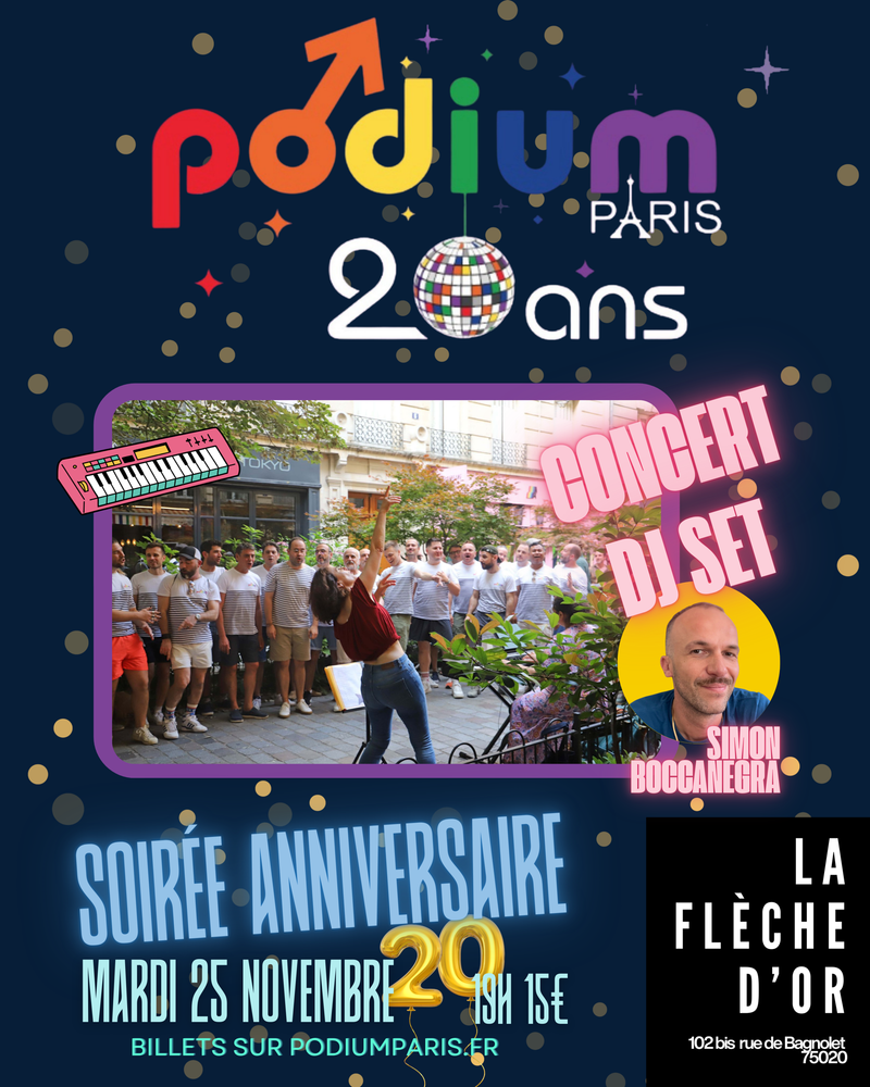 Soirée anniversaire des 20 ans de Podium Paris