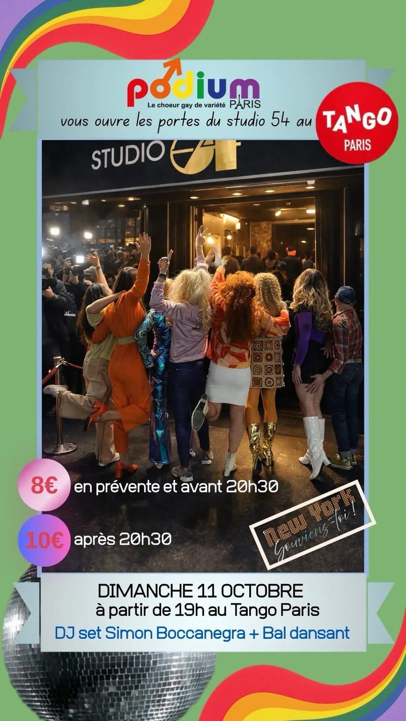 Le Studio 54 s'invite au Tango Paris