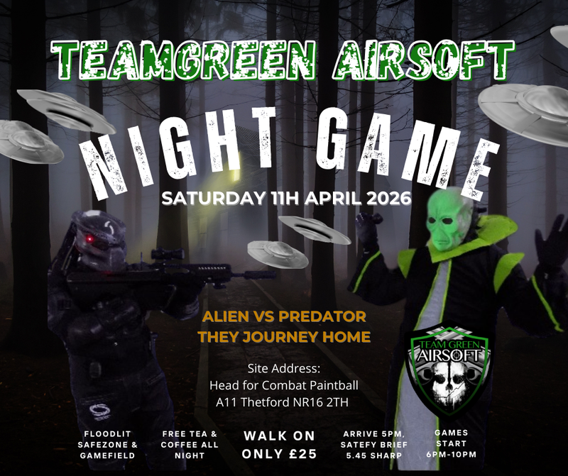 Saturday Night Game Alien vs Predator 11/04/2026