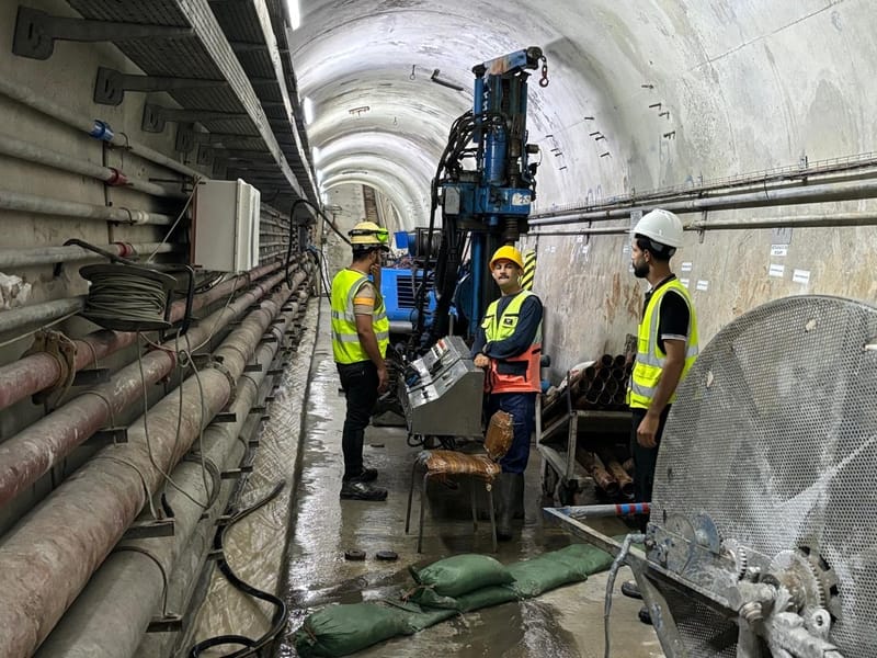 استمرار اعمال التحشية في سد الموصل