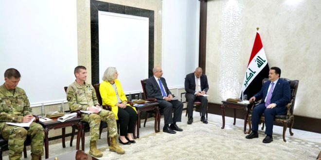 السوداني يبحث مع مساعد وزير الدفاع الأمريكي إنهاء مهمة التحالف الدولي في العراق